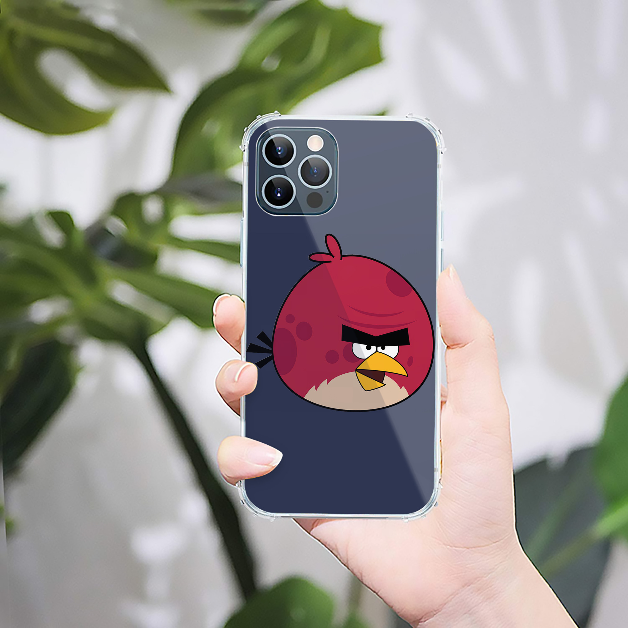 （画像用） Angry Birds アングリーバード 【iPhone 12シリーズ対応】透明スマホケース（クリアソフトケース）